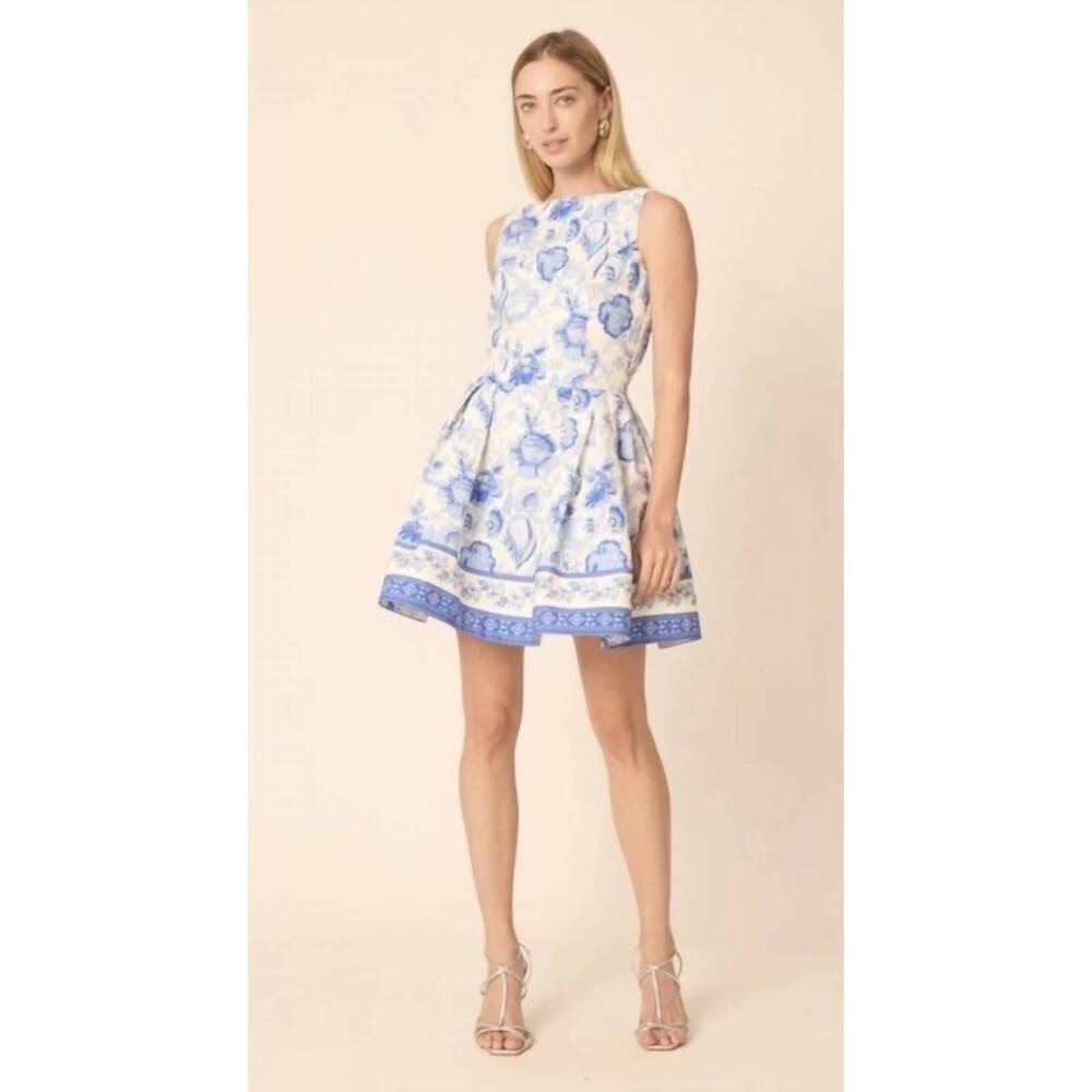 NEW GILNER FARRAR adrianne dress in libson print